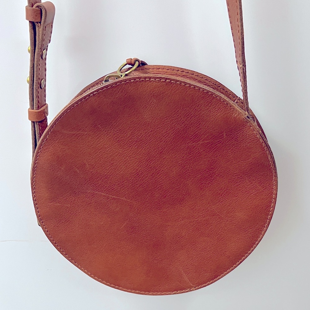 Madewell circle purse brown leather crossbody